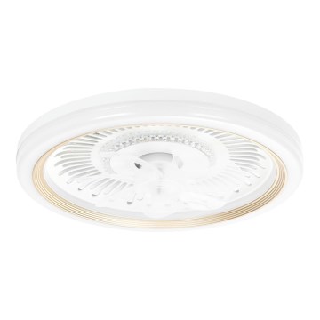Aigostar - Ventilador de techo LED regulable LED/40W/230V 2700/4000/6500K diá. 50 cm + control remoto blanco