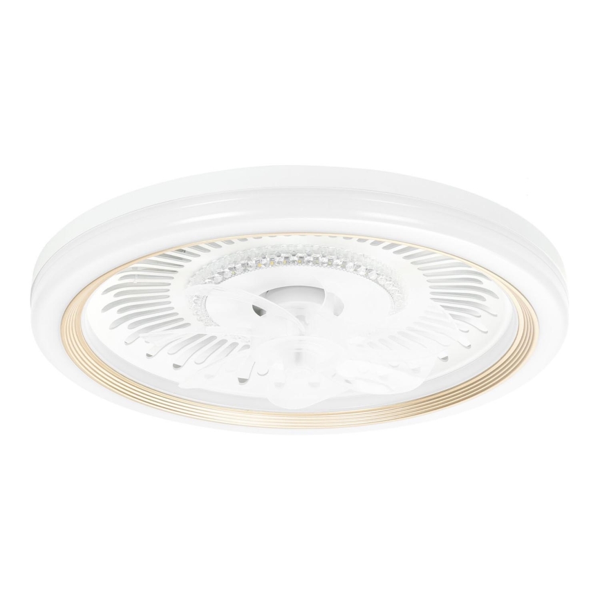 Aigostar - Ventilador de techo LED regulable LED/40W/230V 2700/4000/6500K diá. 50 cm + control remoto blanco