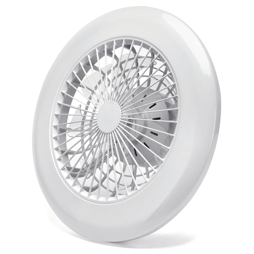 Aigostar - Ventilador de techo LED regulable LED/40W/230V 2700-6500K diá. 49 cm + control remoto blanco