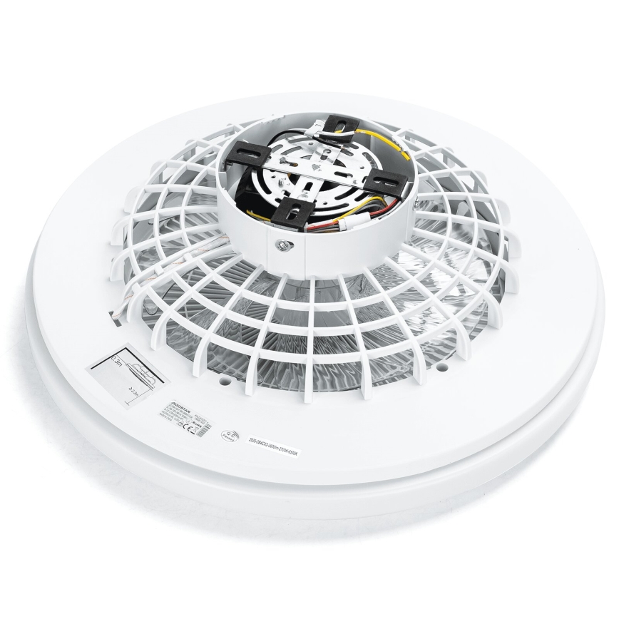 Aigostar - Ventilador de techo LED regulable LED/40W/230V 2700-6500K diá. 48 cm + control remoto blanco