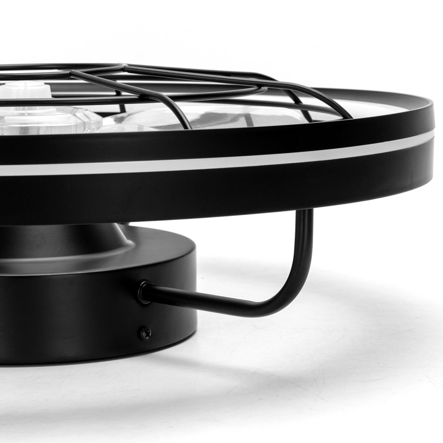 Aigostar - Ventilador de techo LED regulable LED/40W/230V 2700-6500K diá. 48 cm + control remoto negro