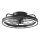 Aigostar - Ventilador de techo LED regulable LED/40W/230V 2700-6500K diá. 48 cm + control remoto negro