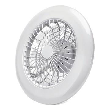 Aigostar - Ventilador de techo LED regulable LED/40W/230V 2700-6500K diá. 49 cm + control remoto blanco
