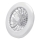Aigostar - Ventilador de techo LED regulable LED/40W/230V 2700-6500K diá. 49 cm + control remoto blanco