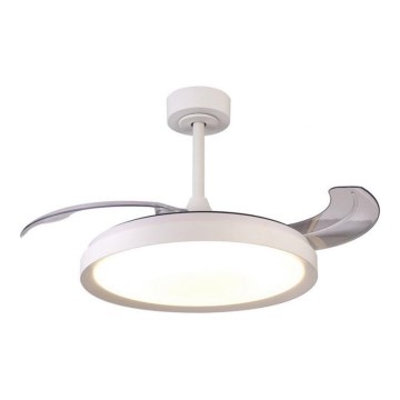 Aigostar - Ventilador de techo LED regulable LED/50W/230V 2700-6500K 106cm blanco + control remoto