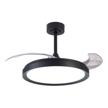 Aigostar - Ventilador de techo LED regulable LED/50W/230V 2700-6500K 106cm negro + control remoto