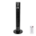 Aigostar - Ventilador de torre 50W/230V negro Wi-Fi + control remoto