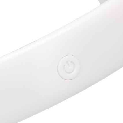 Aigostar - Ventilador recargable para el cuello 4W/5V 2000mAh blanco