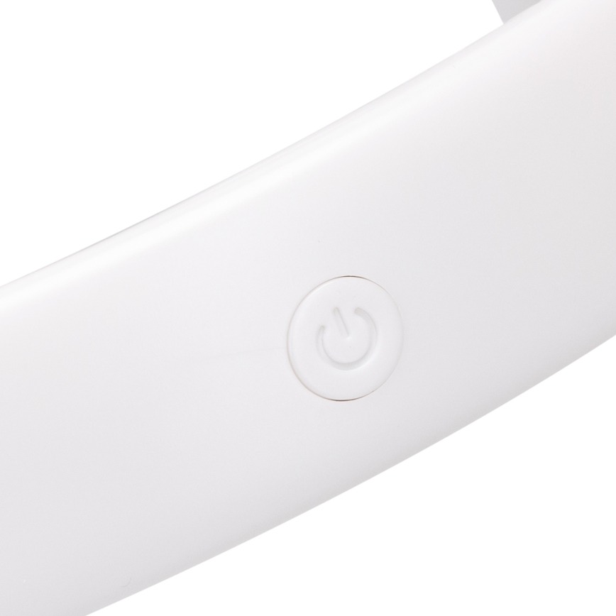 Aigostar - Ventilador recargable para el cuello 4W/5V 2000mAh blanco