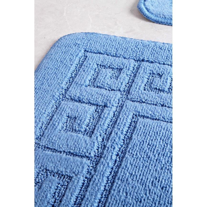 Alfombra de baño ETHNIC 50x70 cm azul