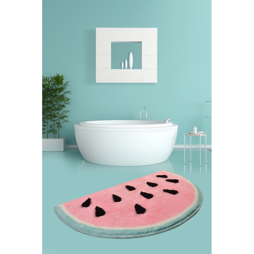 Alfombra de baño KARPUZ 60x100 cm melon
