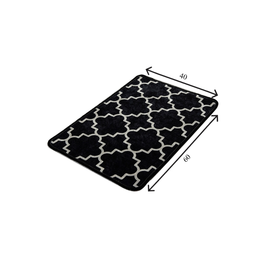 Alfombra de baño KUPA 40x60 cm negro