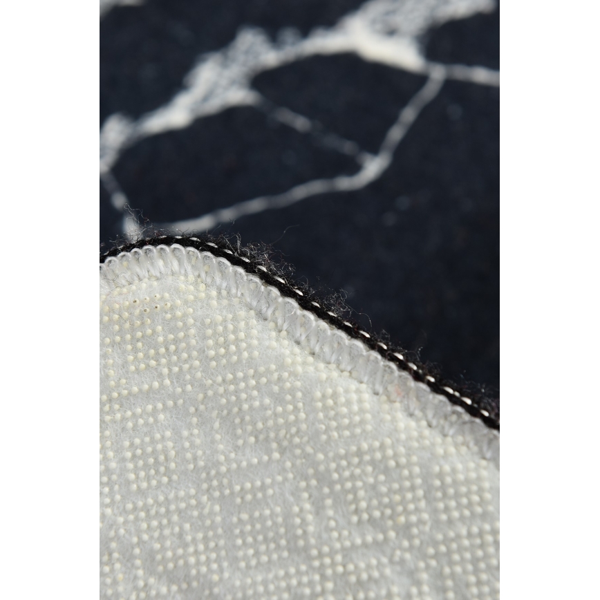 Alfombra de baño MARBLE 40x60 cm negro