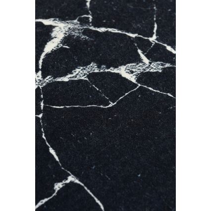 Alfombra de baño MARBLE 40x60 cm negro