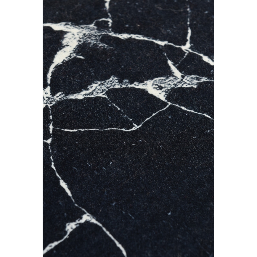 Alfombra de baño MARBLE 40x60 cm negro