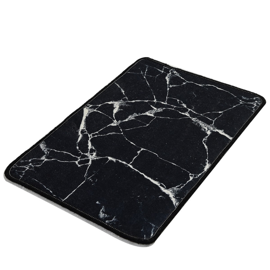 Alfombra de baño MARBLE 40x60 cm negro