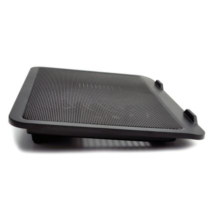 Almohadilla de refrigeración para portátil 1x ventilador 1xUSB negro