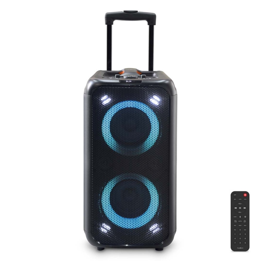 Altavoz LED RGB recargable 240W/4000 mAh + control remoto