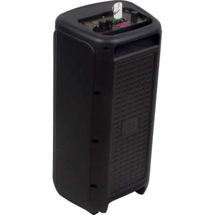 Altavoz LED RGB recargable con un micrófono 400W/2400 mAh + control remoto