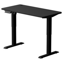 Altura ajustable mesa LEVANO 120x60 cm negro