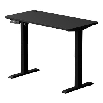 Altura ajustable mesa LEVANO 120x60 cm negro