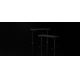 Altura ajustable mesa LEVANO 140x60 cm negro