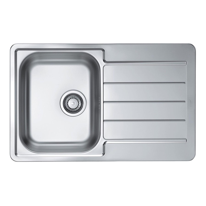 ALVEUS 1069147 - Fregadero de cocina LINE 79x50 cm acero mate/satén