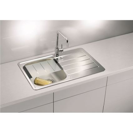 ALVEUS 1069147 - Fregadero de cocina LINE 79x50 cm acero mate/satén