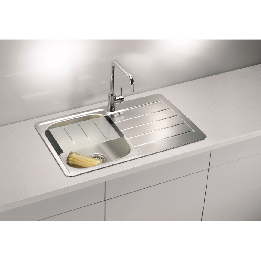 ALVEUS 1069147 - Fregadero de cocina LINE 79x50 cm acero mate/satén