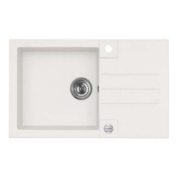 ALVEUS 1090944 - Fregadero de cocina ROCK 78x48 cm granito/blanco