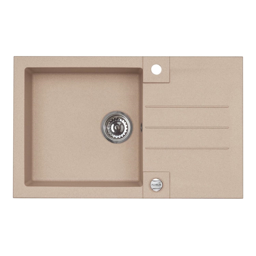 ALVEUS 1090946 - Fregadero de cocina ROCK 78x48 cm granito/beige