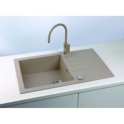 ALVEUS 1090946 - Fregadero de cocina ROCK 78x48 cm granito/beige
