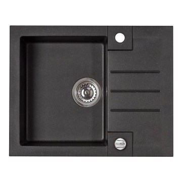 ALVEUS 1090951 - Fregadero de cocina ROCK 59,5x47,5 cm granito/negro