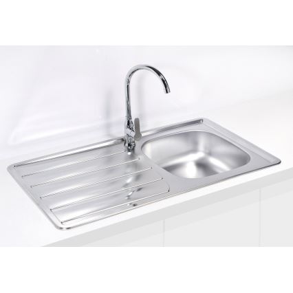 ALVEUS 1098938 - Fregadero de cocina ZOOM 79x50 cm satin, para montaje superior