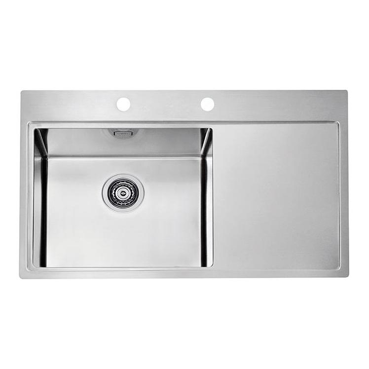 ALVEUS 1103652 - Fregadero de cocina PURE 86x52,5 cm satin, izquierda