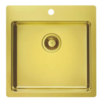 ALVEUS 1106867 - Fregadero de cocina PURE 52,5x51,5 cm dorado monarca