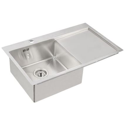 ALVEUS 1124384 - Fregadero de cocina QUARTO 78x48 cm satén