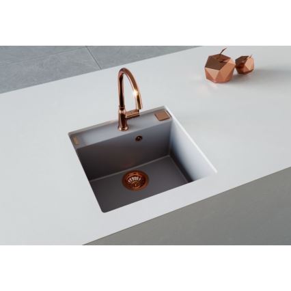 ALVEUS 1128395 - Fregadero de cocina FORMIC 52x51 cm granito/blanco