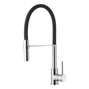 ALVEUS 1129024 - Grifo de fregadero con brazo flexible ELIA 45 cm latón/cromo brillante