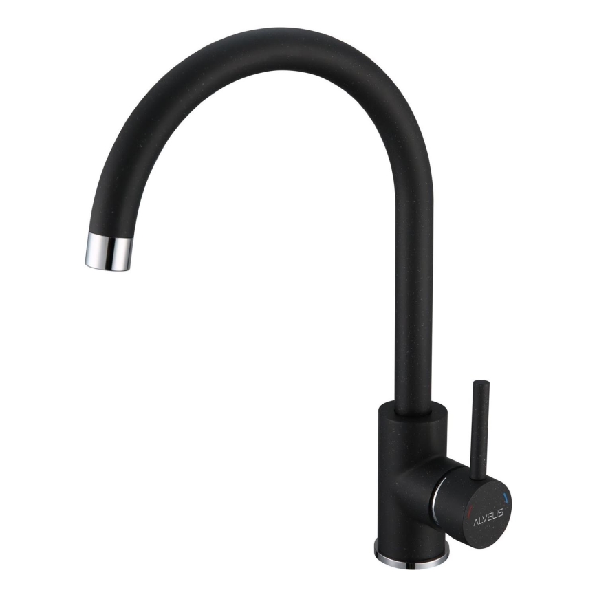 ALVEUS 1129039 - Grifo de fregadero ROXA 35,1 cm granito/negro