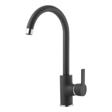 ALVEUS 1129052 - Grifo de fregadero TONIA 34 cm granito/negro