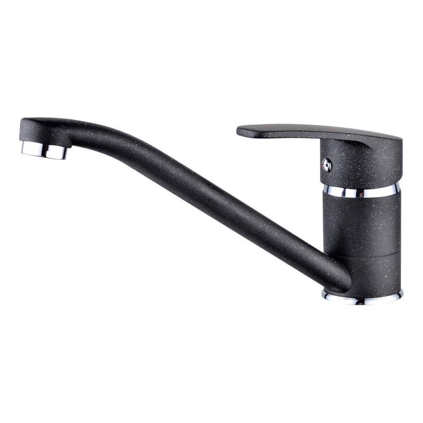 ALVEUS 1130434 - Grifo de fregadero NINA 13,5 cm granito/negro