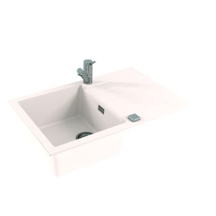 ALVEUS 1132022 - Fregadero de cocina CADIT 79x50 cm granito/blanco