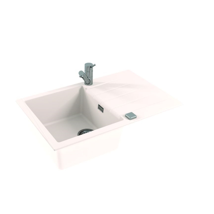 ALVEUS 1132022 - Fregadero de cocina CADIT 79x50 cm granito/blanco