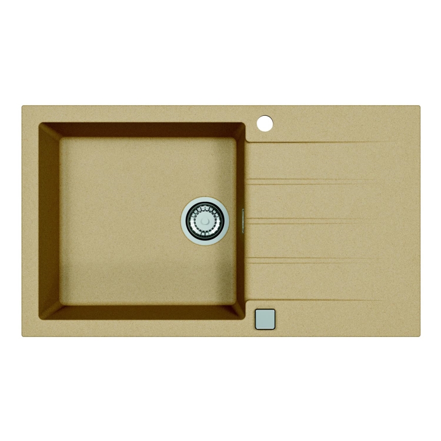 ALVEUS 1132029 - Fregadero de cocina CADIT 86x50 cm granito/beige