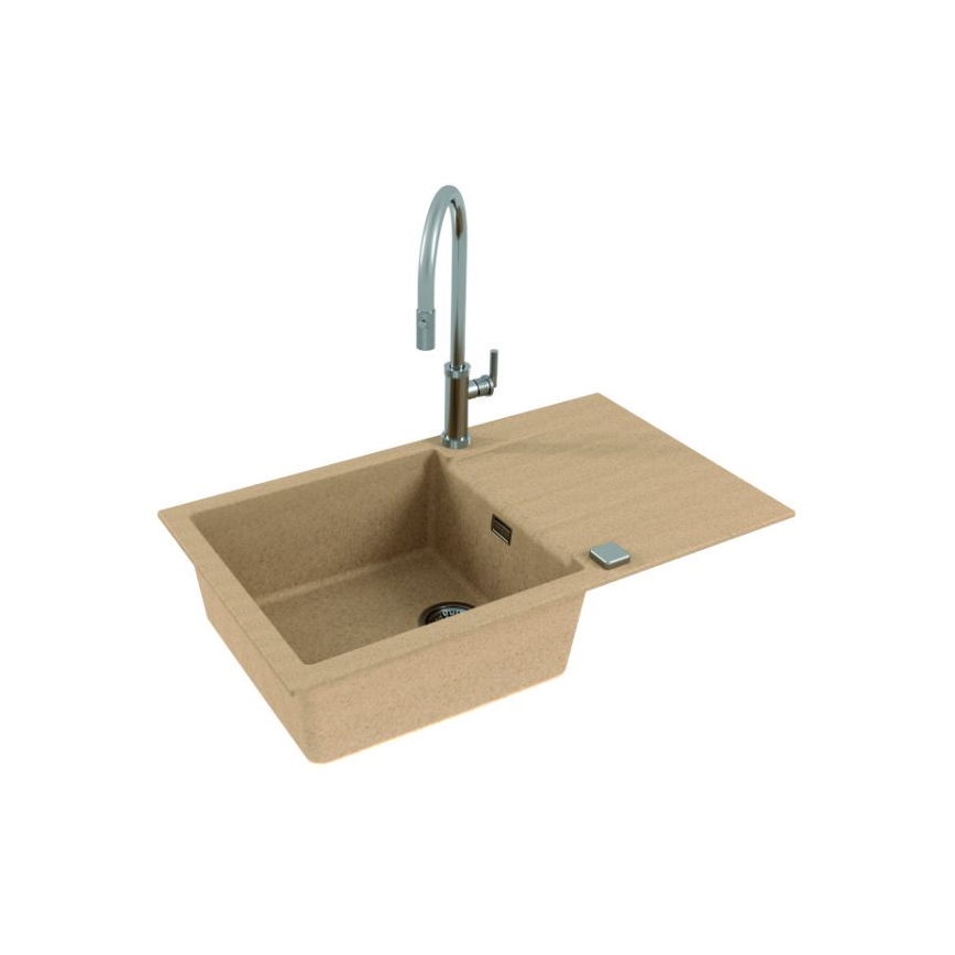 ALVEUS 1132029 - Fregadero de cocina CADIT 86x50 cm granito/beige