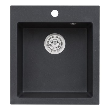 ALVEUS 1133432 - Fregadero de cocina CORTINA 50x45 cm granito/negro