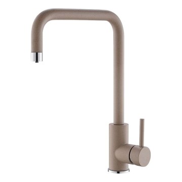 ALVEUS 1139811 - Grifo de fregadero DUAL 37 cm granito/beige