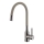 ALVEUS 1144429 - Grifo de fregadero con brazo flexible MINTAS 34 cm latón/cepillado acero/beige