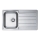 ALVEUS 1144640 - Fregadero de cocina LINE 86x50 cm acero mate/satin, sin excéntrica